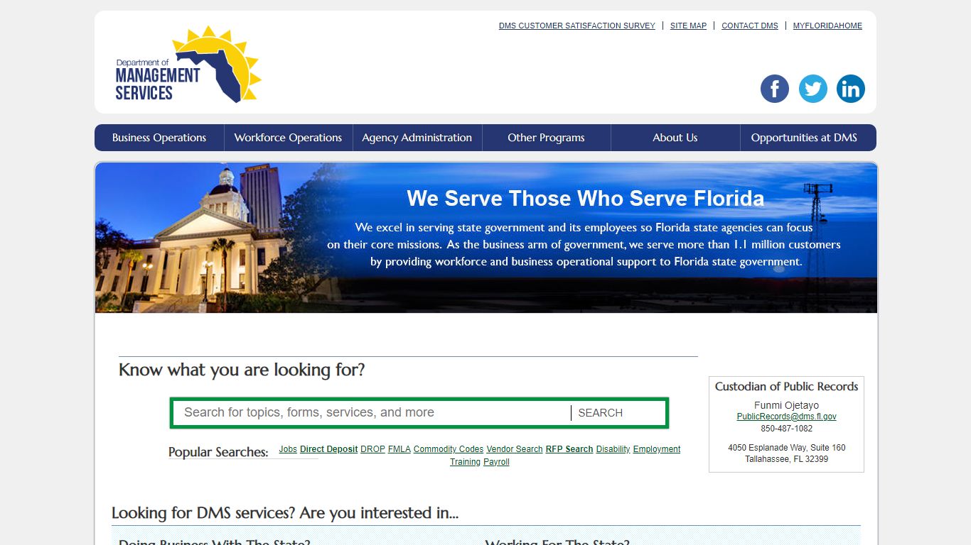 Public Records Exemption Request Form - Florida